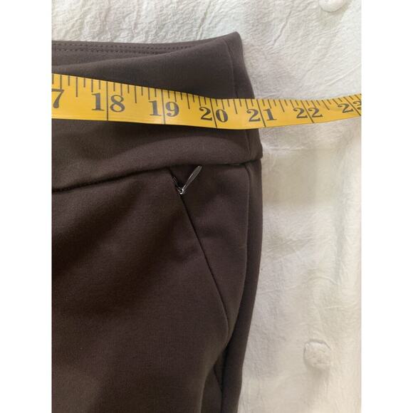 Soft Surroundings Womens Career Knit Pants Sz 2X Brown Pull On High Rise Capsule - Picture 2 of 8